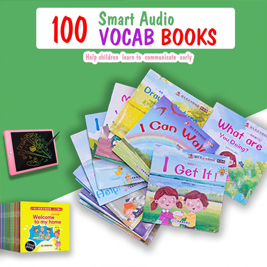 100 Smart Audio Vocab Books For Children from 2 to 14 years old